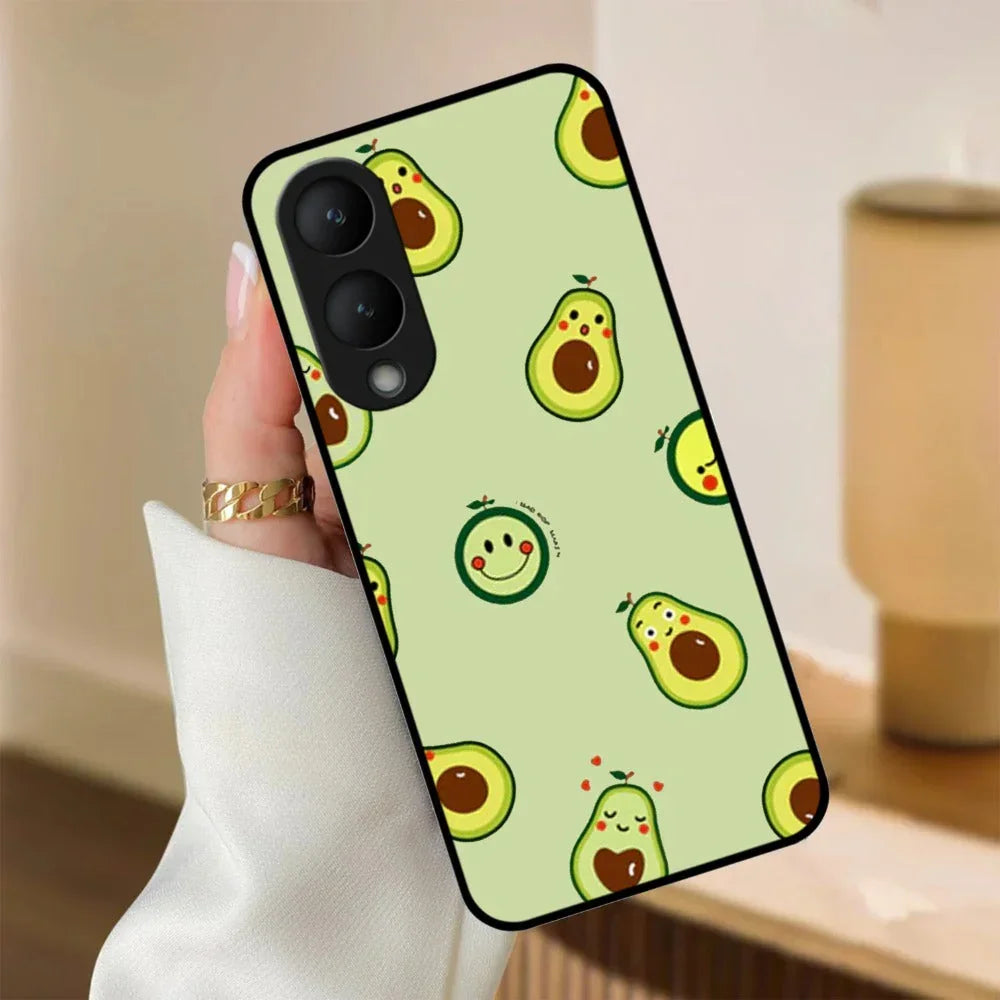 Cute Avocado Glossy Metal Case Cover For Vivo - ShopOnCliQ