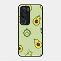 Cute Avocado Glossy Metal Case Cover For Vivo Y29 5G