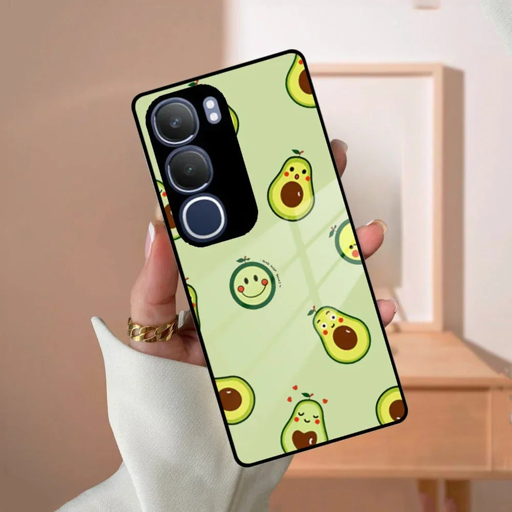 Cute Avocado Glossy Metal Case Cover For Vivo - ShopOnCliQ