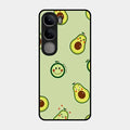 Cute Avocado Glossy Metal Case Cover For Vivo Y300 5G