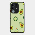 Cute Avocado Glossy Metal Case Cover For Vivo Y31 Pro 5G