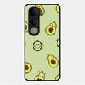 Cute Avocado Glossy Metal Case Cover For Vivo Y400 5G