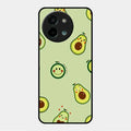 Cute Avocado Glossy Metal Case Cover For Vivo Y58 5G