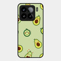 Cute Avocado Glossy Metal Case Cover For Xiaomi 15 5G