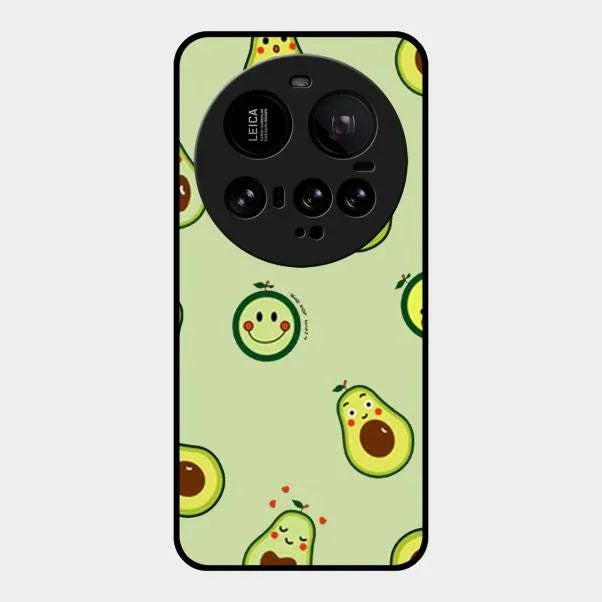 Cute Avocado Glossy Metal Case Cover For Xiaomi 15 Ultra 5G