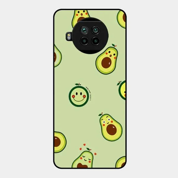 Cute Avocado Glossy Metal Case Cover For Xiaomi Mi 10I 5G
