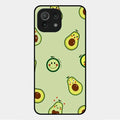 Cute Avocado Glossy Metal Case Cover For Xiaomi Mi 11 Lite