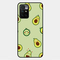 Cute Avocado Glossy Metal Case Cover For Xiaomi Redmi 10 Prime