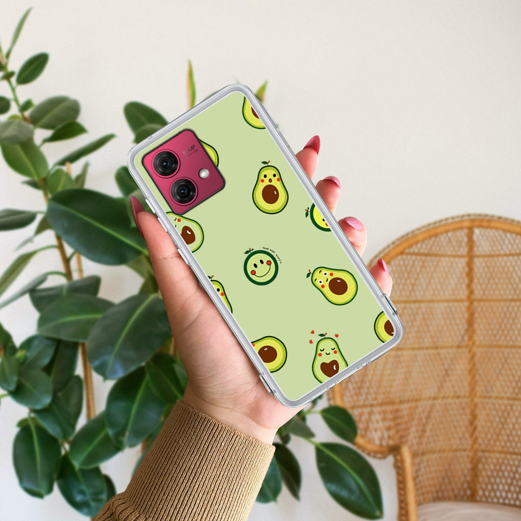 Cute Avocado Anti Yellow Case For Motorola G84 5G