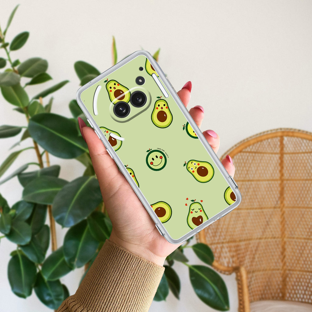 Cute Avocado Anti Yellow Case For Nothing Phone 2a Plus