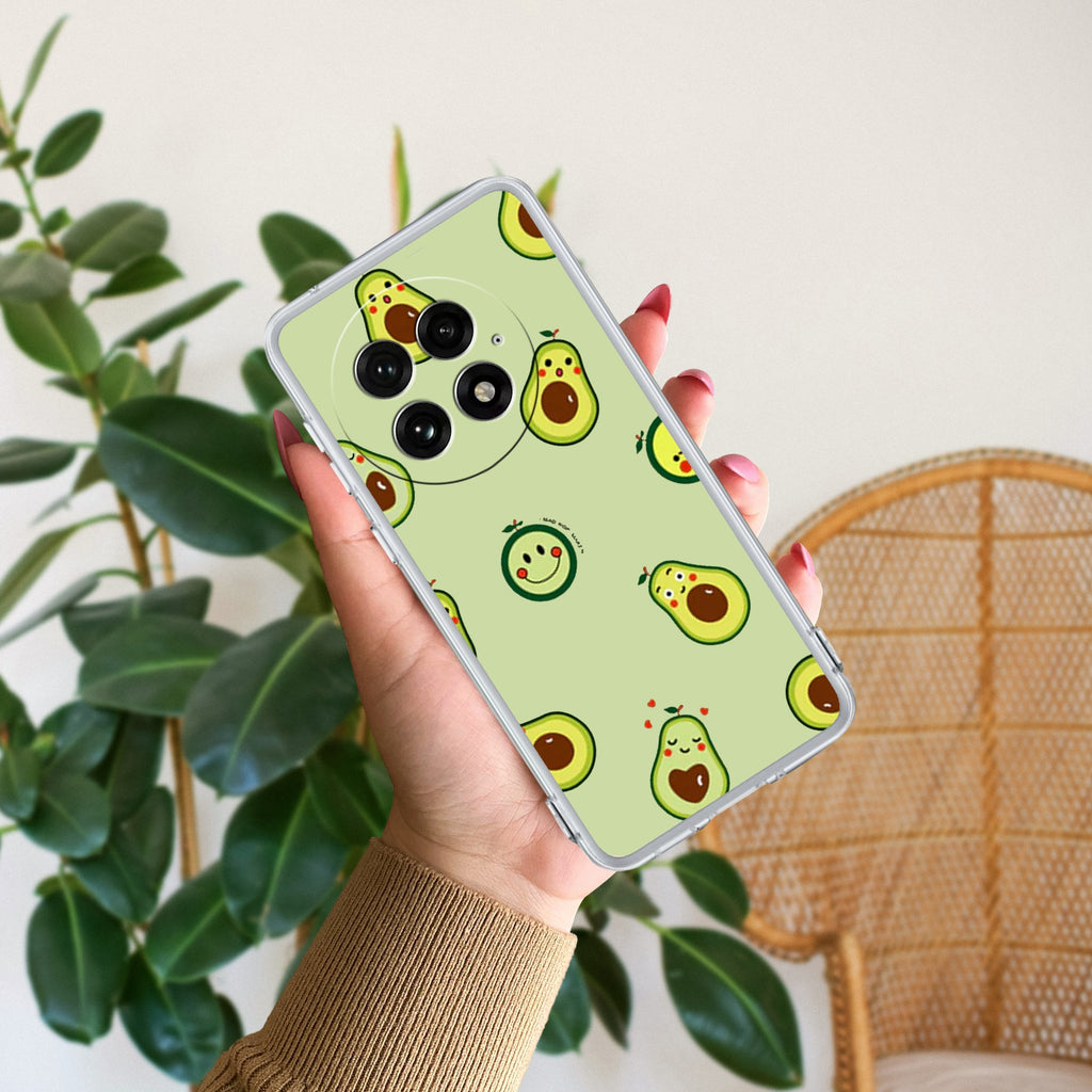 Cute Avocado Anti Yellow Case For OnePlus 13 5G