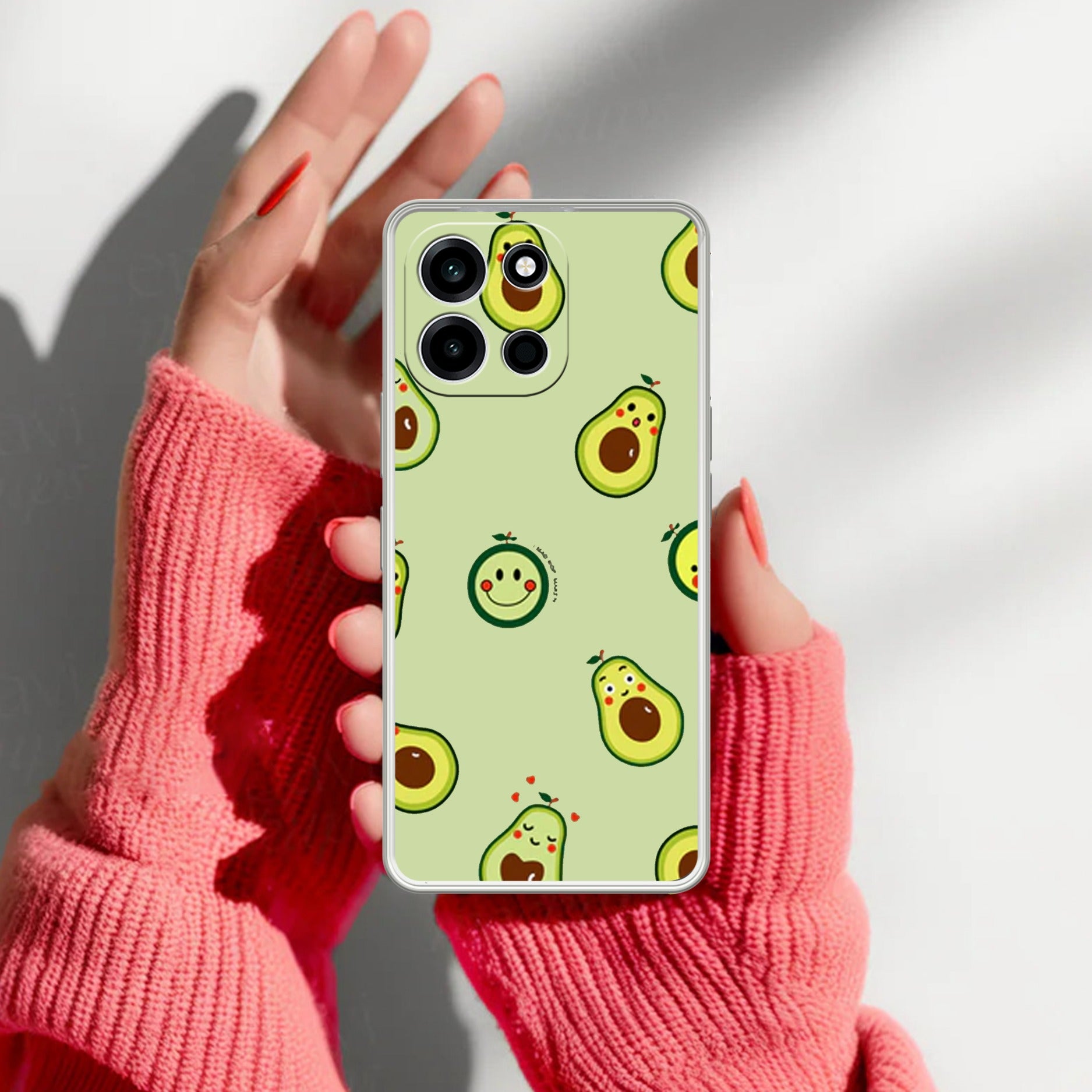 Cute Avocado Anti Yellow Case For OnePlus Nord 6 5G