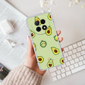Cute Avocado Transparent Silicon Case For Oppo F29 Pro 5G