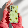 Cute Avocado Transparent Silicon Case For Realme Narzo 80x 5G
