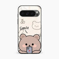 Cute Bear Glossy Metal Case Cover For Google Pixel 10 Pro