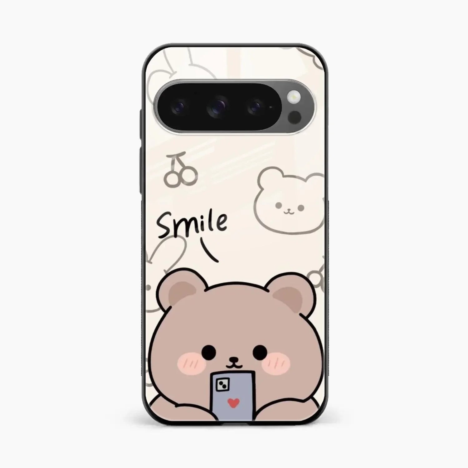 Cute Bear Glossy Metal Case Cover For Google Pixel 10 Pro