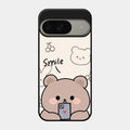 Cute Bear Glossy Metal Case Cover For Google Pixel 9 5G