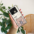 Cute Bear Glossy Metal Case Cover For Infinix - ShopOnCliQ