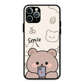 Cute Bear Glossy Metal Case Cover For iPhone 11 Pro Max