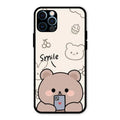 Cute Bear Glossy Metal Case Cover For iPhone 12 Pro