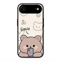Cute Bear Glossy Metal Case Cover For iPhone Air