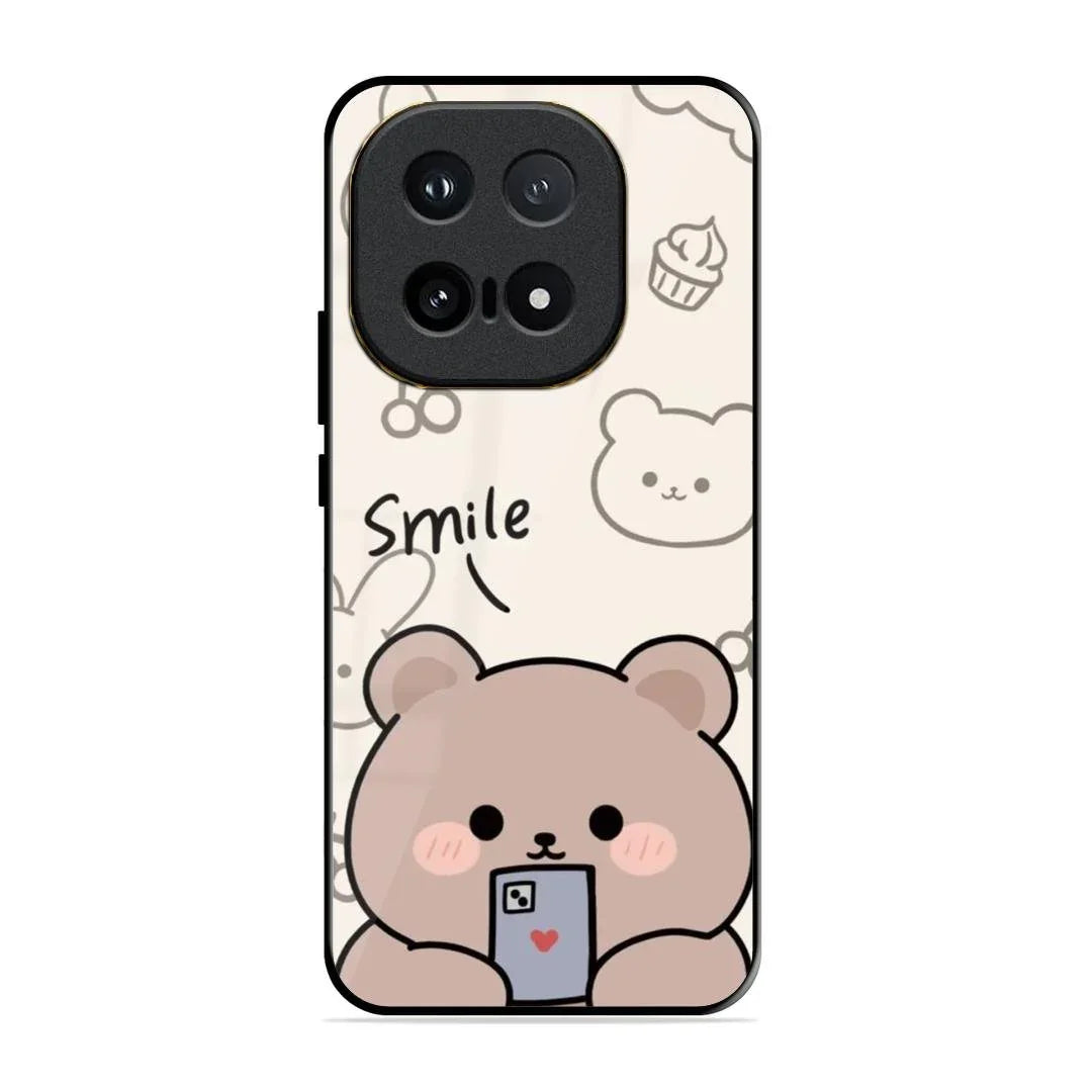 Cute Bear Glossy Metal Case Cover For iQOO 15 5G