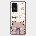 Cute Bear Glossy Metal Case Cover For Iqoo 9 Se 5G