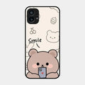 Cute Bear Glossy Metal Case Cover For Nothing Phone 1