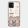 Cute Bear Glossy Metal Case Cover For Nothing Phone 2