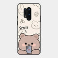 Cute Bear Glossy Metal Case Cover For Oneplus 8 Pro