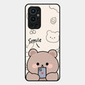 Cute Bear Glossy Metal Case Cover For Oneplus 9 Pro 5G