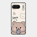Cute Bear Glossy Metal Case Cover For Oneplus Nord 4 5G