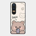 Cute Bear Glossy Metal Case Cover For Oneplus Nord Ce 4 Lite 5G