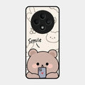 Cute Bear Glossy Metal Case Cover For Oppo F27 5G