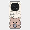 Cute Bear Glossy Metal Case Cover For Oppo F29 5G