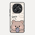 Cute Bear Glossy Metal Case Cover For Oppo F31 Pro 5G