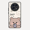 Cute Bear Glossy Metal Case Cover For Oppo F31 Pro Plus 5G