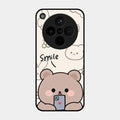 Cute Bear Glossy Metal Case Cover For Oppo Find X8 5G