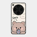 Cute Bear Glossy Metal Case Cover For Oppo Find X8 Pro 5G