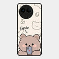 Cute Bear Glossy Metal Case Cover For Realme 11 5G