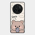 Cute Bear Glossy Metal Case Cover For Realme 12 Pro Plus 5G