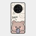 Cute Bear Glossy Metal Case Cover For Realme 12X 5G