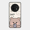 Cute Bear Glossy Metal Case Cover For Realme 13 Plus 5G