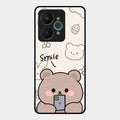 Cute Bear Glossy Metal Case Cover For Realme 15 5G