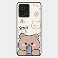 Cute Bear Glossy Metal Case Cover For Realme 9 Pro Plus 5G