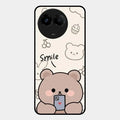 Cute Bear Glossy Metal Case Cover For Realme C67 5G