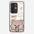 Cute Bear Glossy Metal Case Cover For Realme C85 5G
