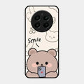 Cute Bear Glossy Metal Case Cover For Realme Narzo 70 Pro 5G