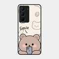 Cute Bear Glossy Metal Case Cover For Realme Narzo 80X 5G