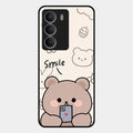 Cute Bear Glossy Metal Case Cover For Realme P3 Lite 5G